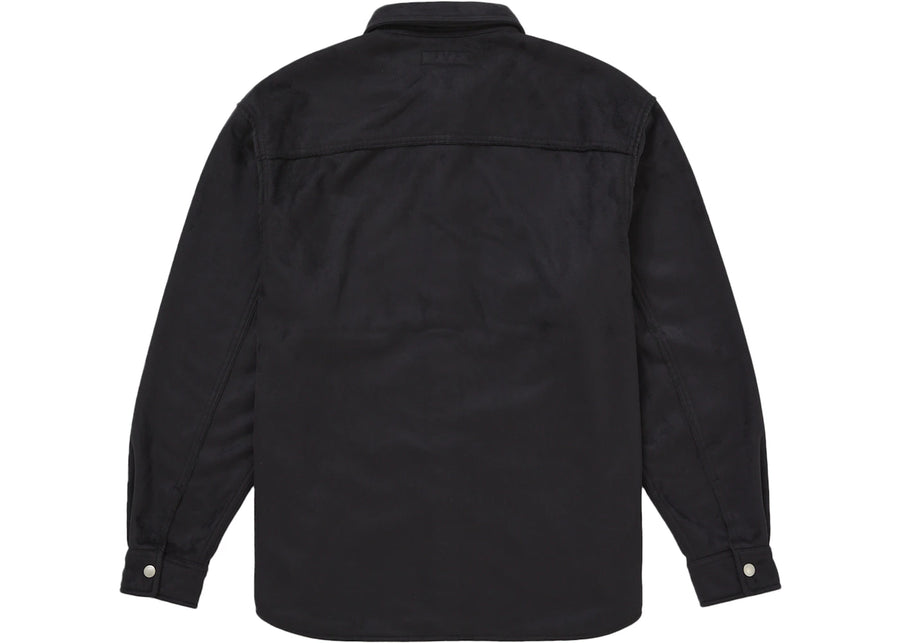 Supreme Faux Suede Snap Shirt Black