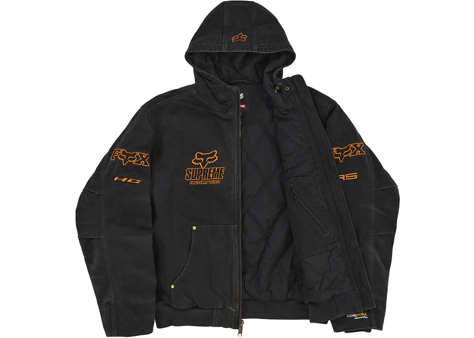 Supreme Fox Racing Hooded Work Jacket Black