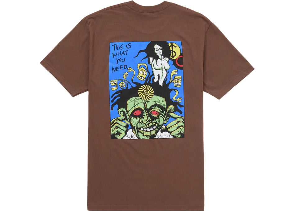 Supreme Fuckin Blowout Tee Brown