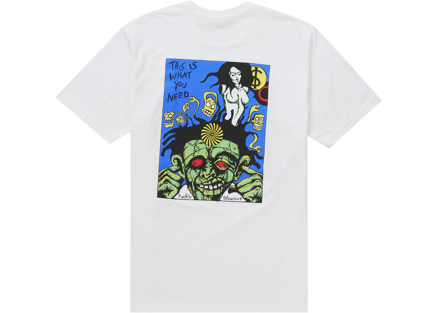 T-shirt blanc Supreme Fuckin Blowout