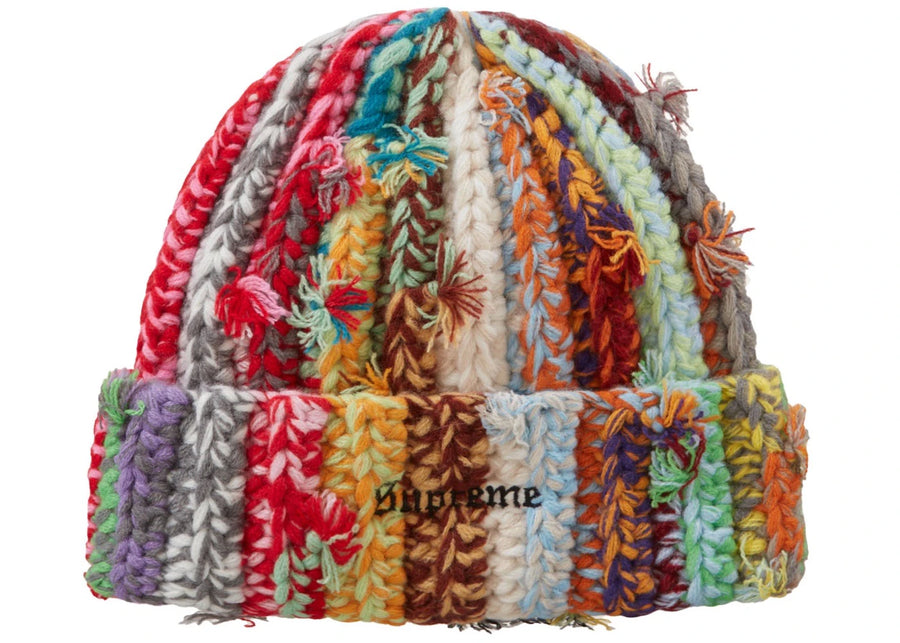 Bonnet Supreme noué à la main multicolore