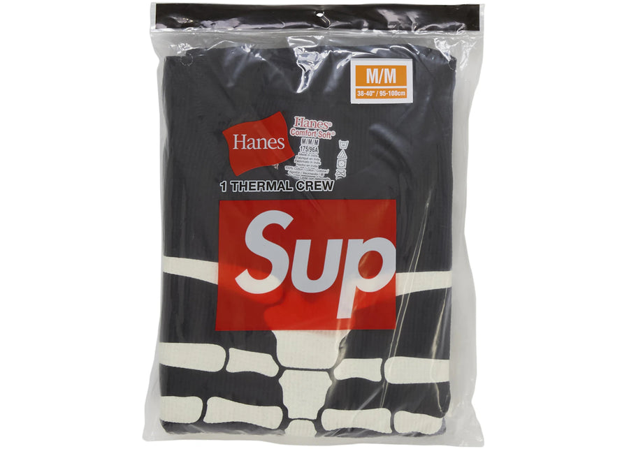 Supreme Hanes Bones Thermal Crew FW25 (1 Pack) Black
