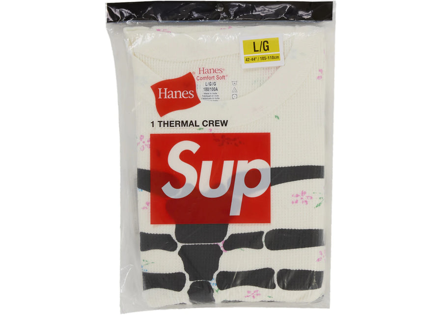 Supreme Hanes Bones Thermal Crew FW25 (1 Pack) Floral
