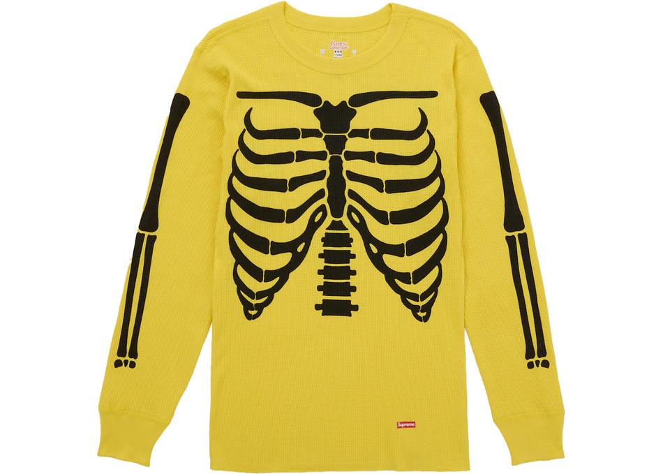 Supreme Hanes Bones Thermal Crew FW25 (1 Pack) Yellow