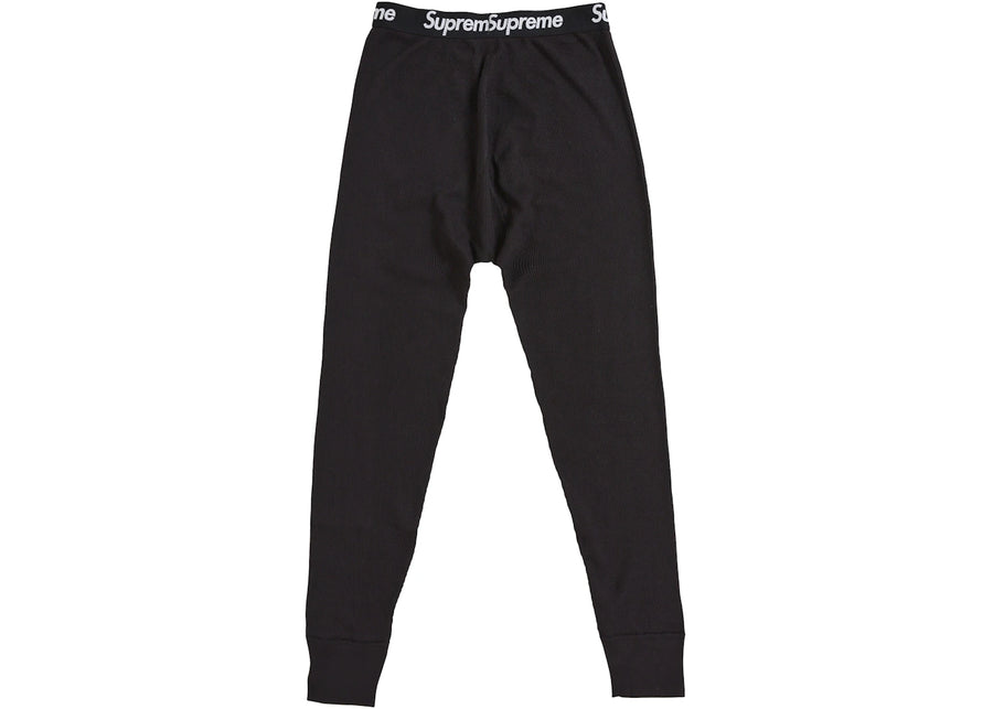 Pantalon thermique Supreme Hanes Bones FW25 (1 pièce) Noir