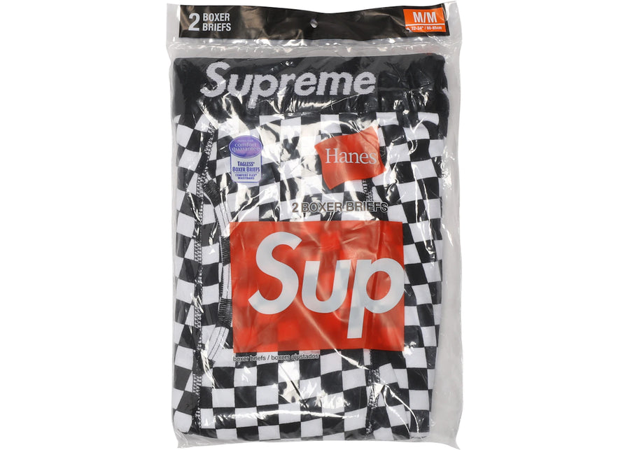 Boxers Supreme Hanes (lot de 2) à carreaux