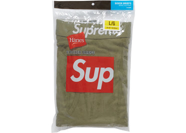 Supreme Hanes Boxer Briefs (2 Pack) Olive