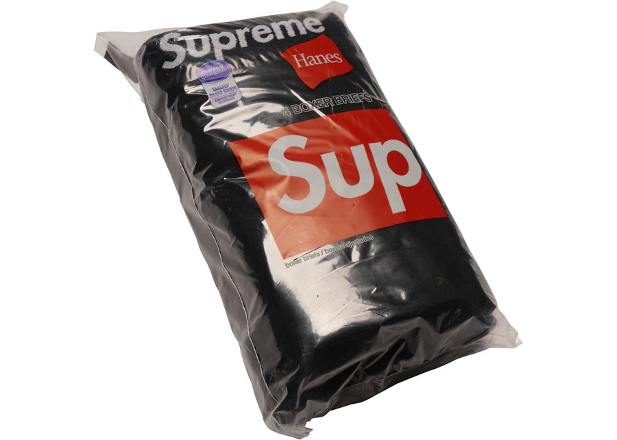 Boxers Supreme Hanes (lot de 4) Noirs