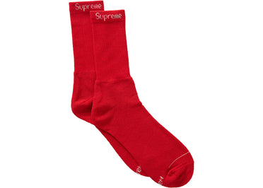 Supreme Hanes Socks (4 Pack) Red
