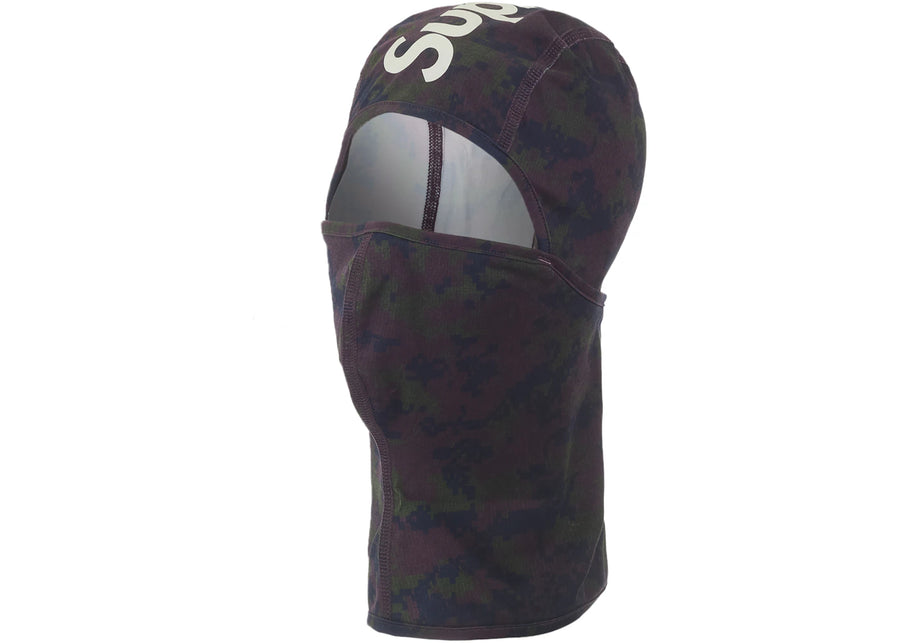 Cagoule Supreme noire à camouflage numérique thermoréactif