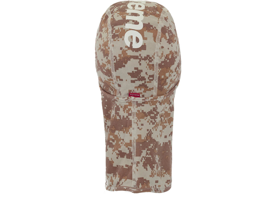 Cagoule Supreme à camouflage numérique thermoréactif marron