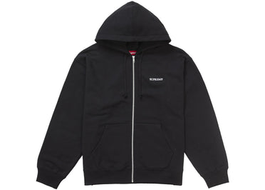Supreme IDGAF Zip Up Hooded Sweatshirt Black