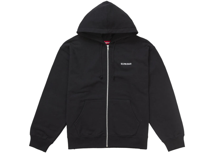 Sweat à capuche zippé Supreme IDGAF noir