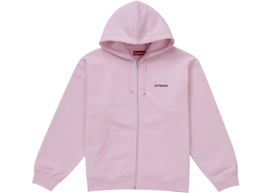 Sweat à capuche zippé Supreme IDGAF rose