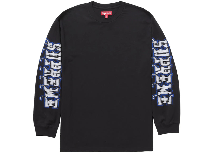 Haut à manches longues Supreme Intarsia (FW25) Noir