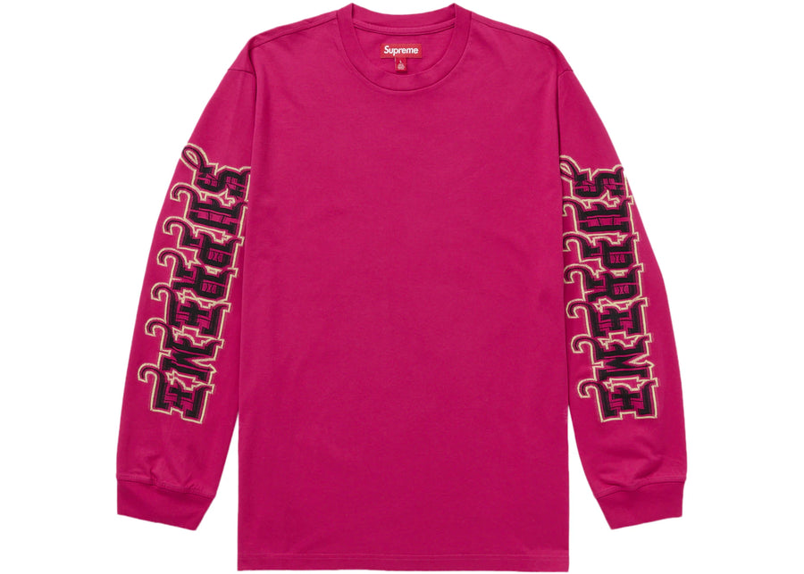 Top manches longues Supreme à motif intarsia (Collection Automne/Hiver 2025) Rose