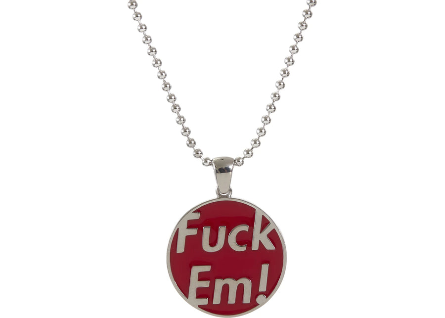 Supreme Jacob&amp;Co Fuck Em Pendant Sterling Silver