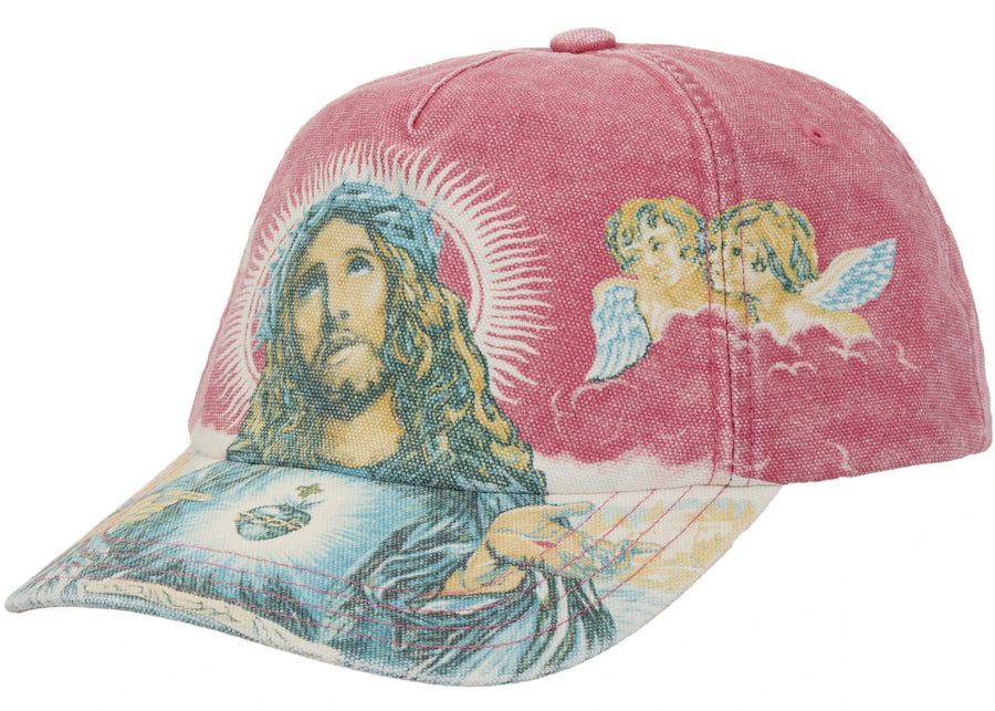 Chemise rouge 5 panneaux Supreme Jesus