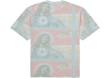 Haut Supreme Jesus à manches courtes multicolore