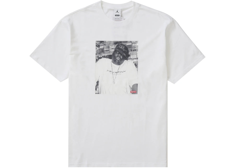 T-shirt Supreme Jordan Biggie SS blanc