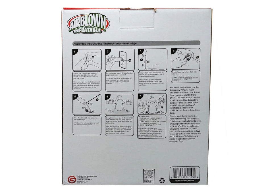 Supreme Large Inflatable Snowman White