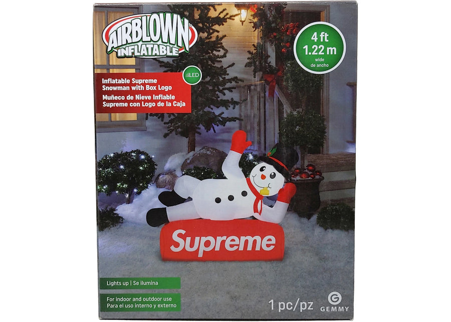 Bonhomme de neige gonflable géant blanc Supreme