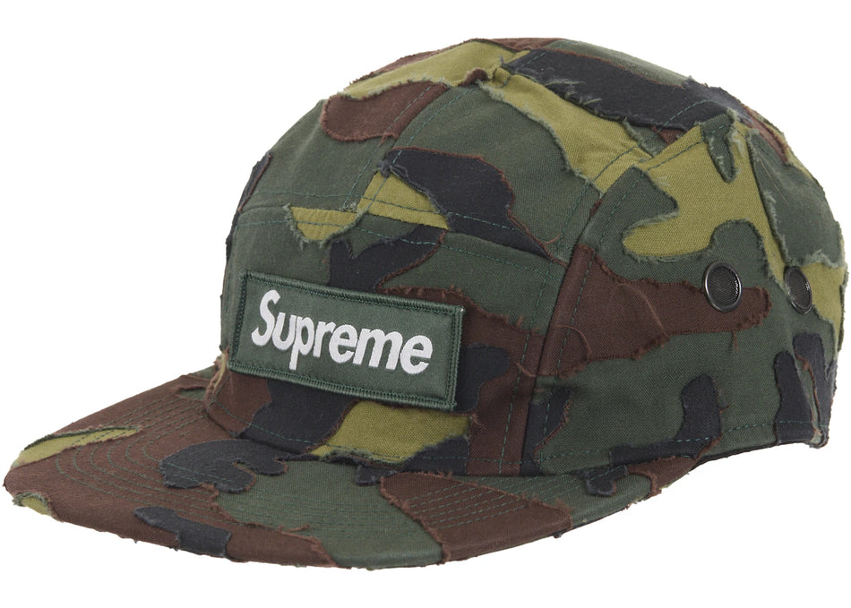 Supreme Layered Camo Camp Cap Woodland Camo