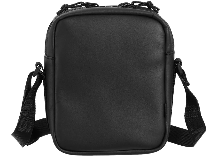 Sac bandoulière Supreme en cuir noir