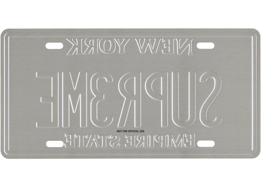 Supreme License Plate Multicolor