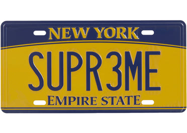 Supreme License Plate Multicolor