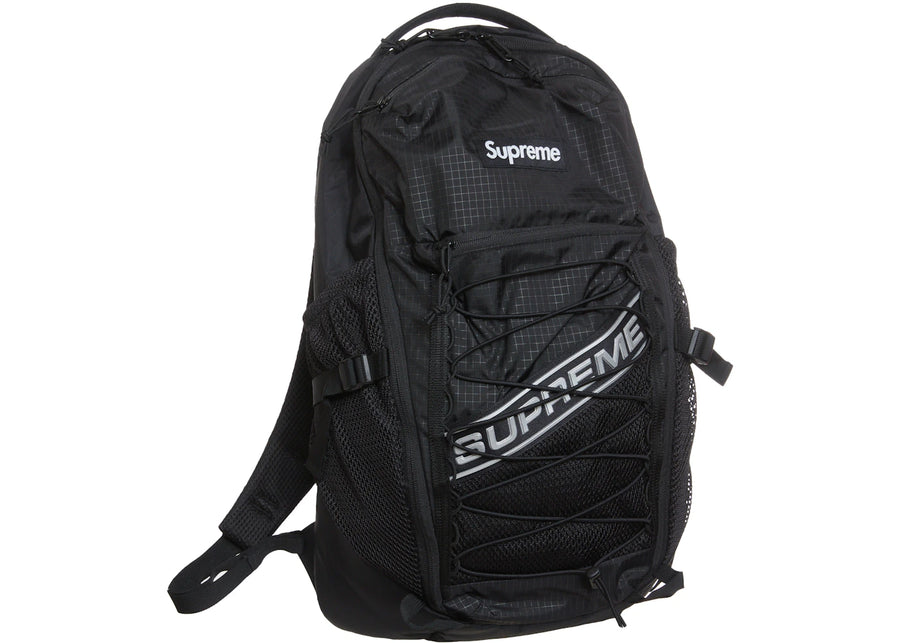 Sac à dos noir Supreme avec logo