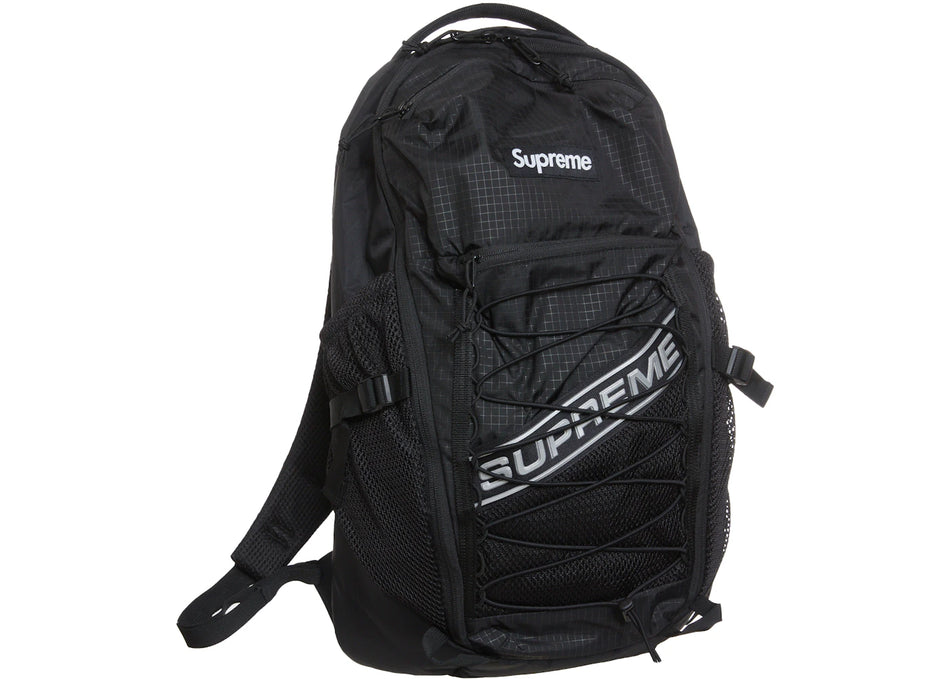 Supreme Logo Backpack Black