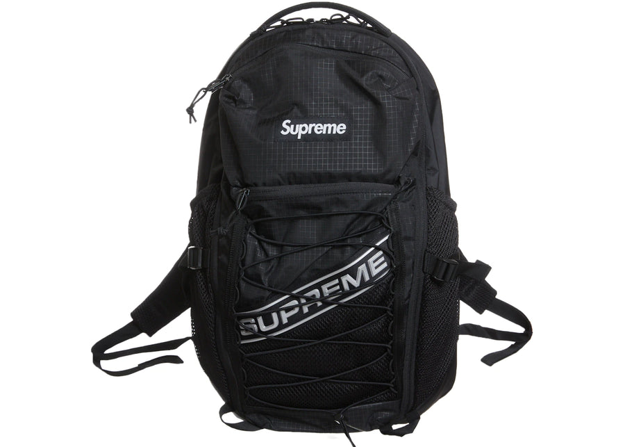 Sac à dos noir Supreme avec logo