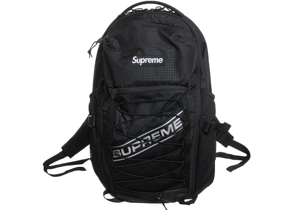 Supreme Logo Backpack Black