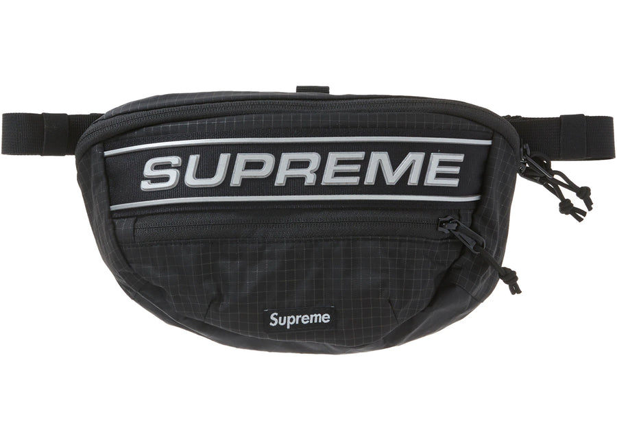 Sac banane noir à logo Supreme