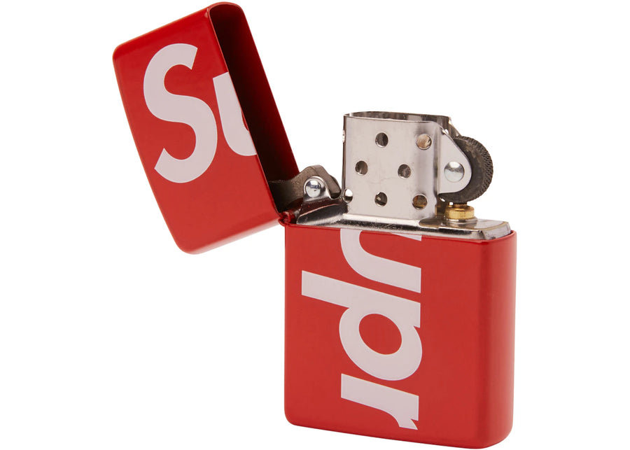 Zippo rouge à logo Supreme