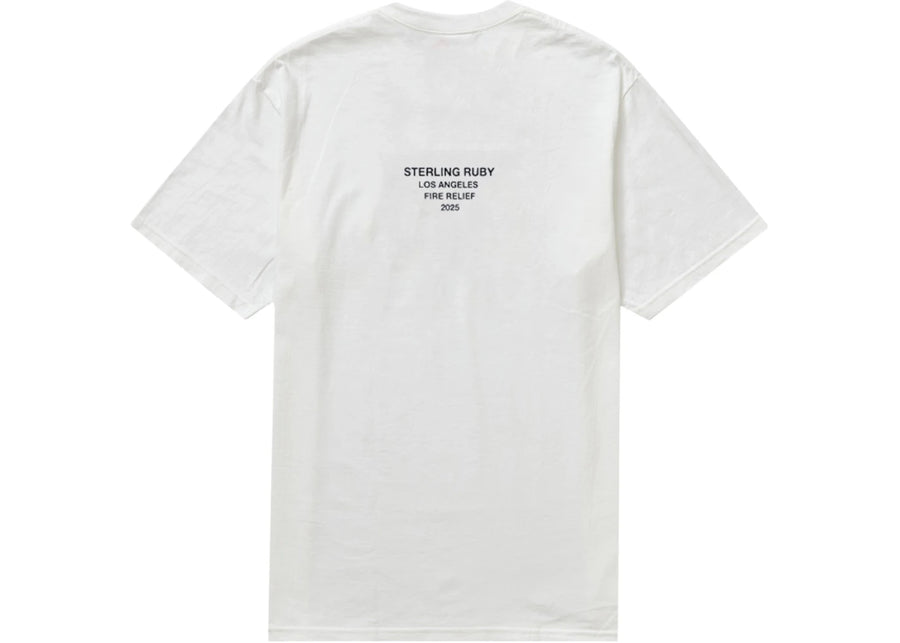 Supreme Los Angeles Fire Relief Box Logo Tee White