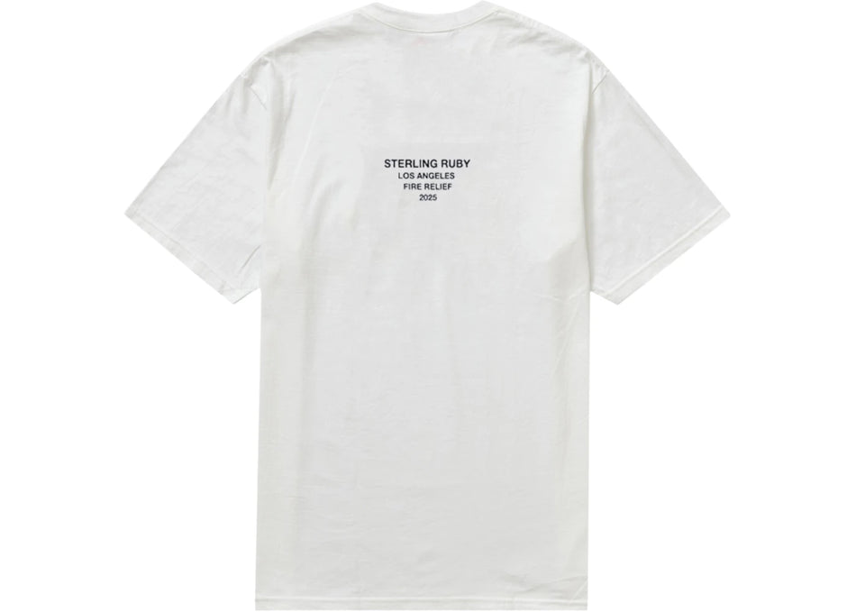 Supreme Los Angeles Fire Relief Box Logo Tee White