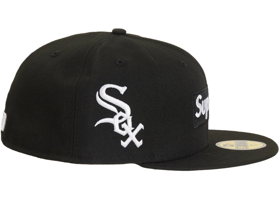 Casquette ajustée New Era 59Fifty noire Supreme MLB Teams Chicago Box Logo
