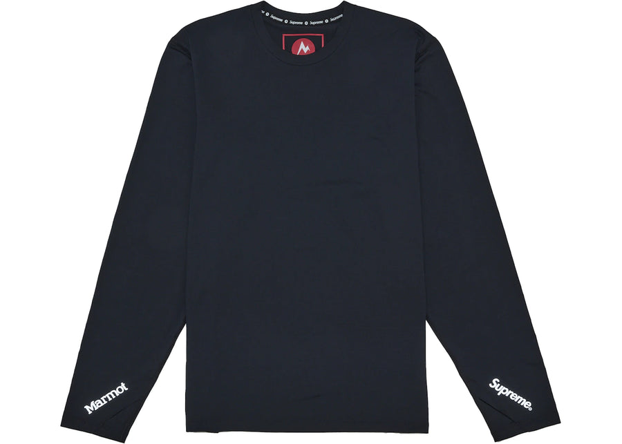 Haut à manches longues Supreme Marmot Base Layer noir