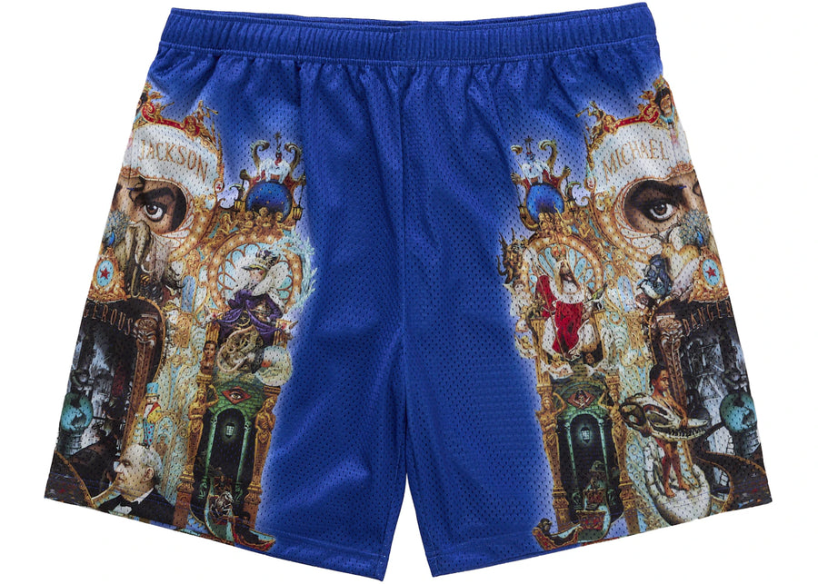 Short Supreme Michael Jackson Dangerous Mesh Royal