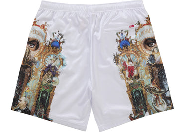 Short en maille Supreme Michael Jackson Dangerous blanc