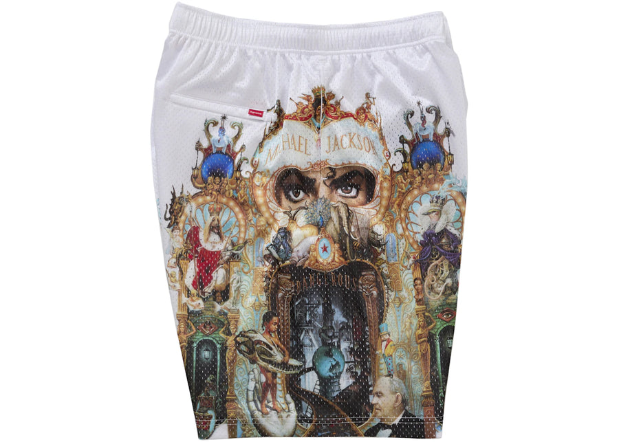 Supreme Michael Jackson Dangerous Mesh Short White