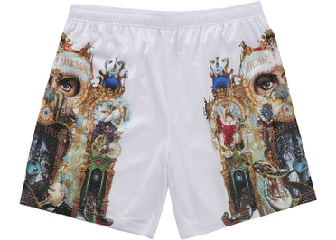 Short en maille Supreme Michael Jackson Dangerous blanc