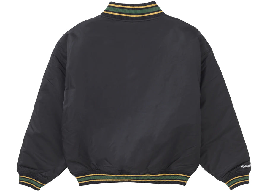 Supreme Mitchell & Ness Camo Logo Varsity Jacket Black