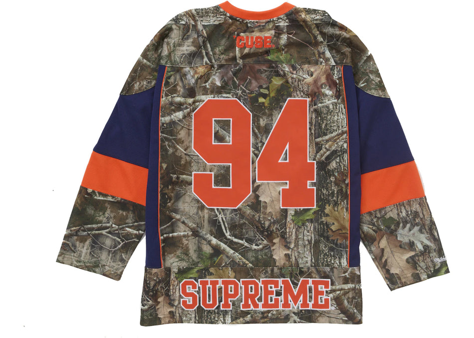 Supreme Mitchell & Ness NCAA Hockey Jersey Woodland Camo
