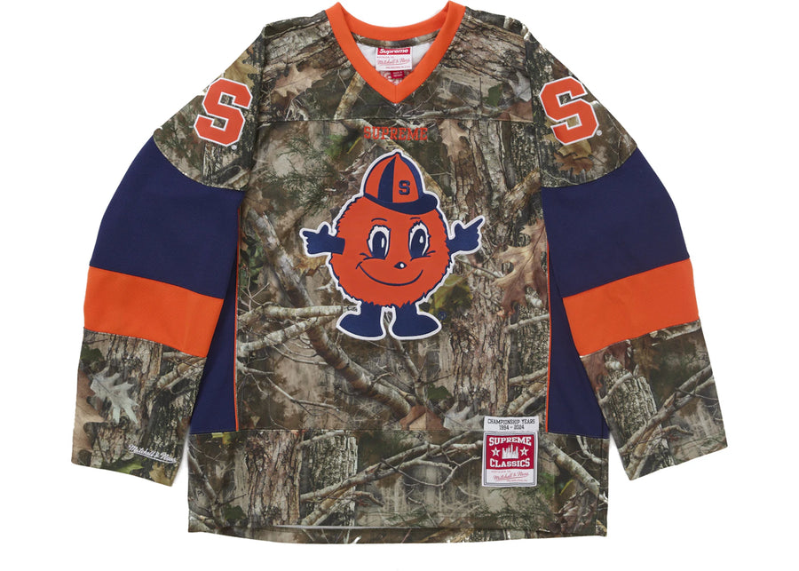 Maillot de hockey Supreme Mitchell &amp; Ness NCAA camouflage forêt