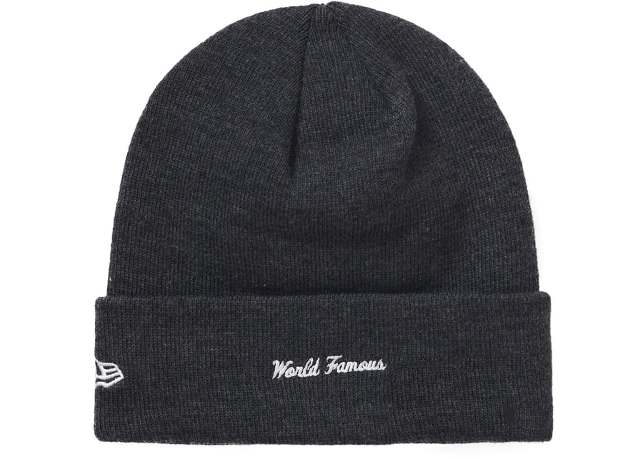 Bonnet Supreme New Era Box Logo (FW21) Gris anthracite