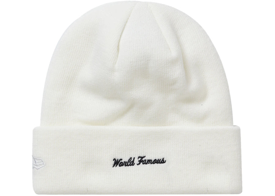 Supreme New Era Box Logo Beanie (FW21) White