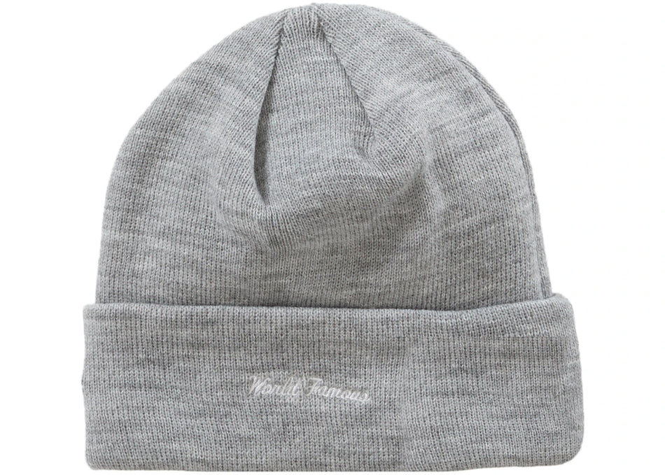 Supreme New Era Box Logo Beanie (FW23) Heather Grey